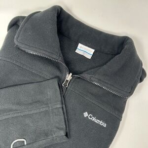 Columbia Women's Black Fleece Full Zip Up Jacket Size M Hiking/Outdoors/Skiing